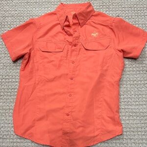 Ladies Orange Short BSA Short Sleeve Shirt